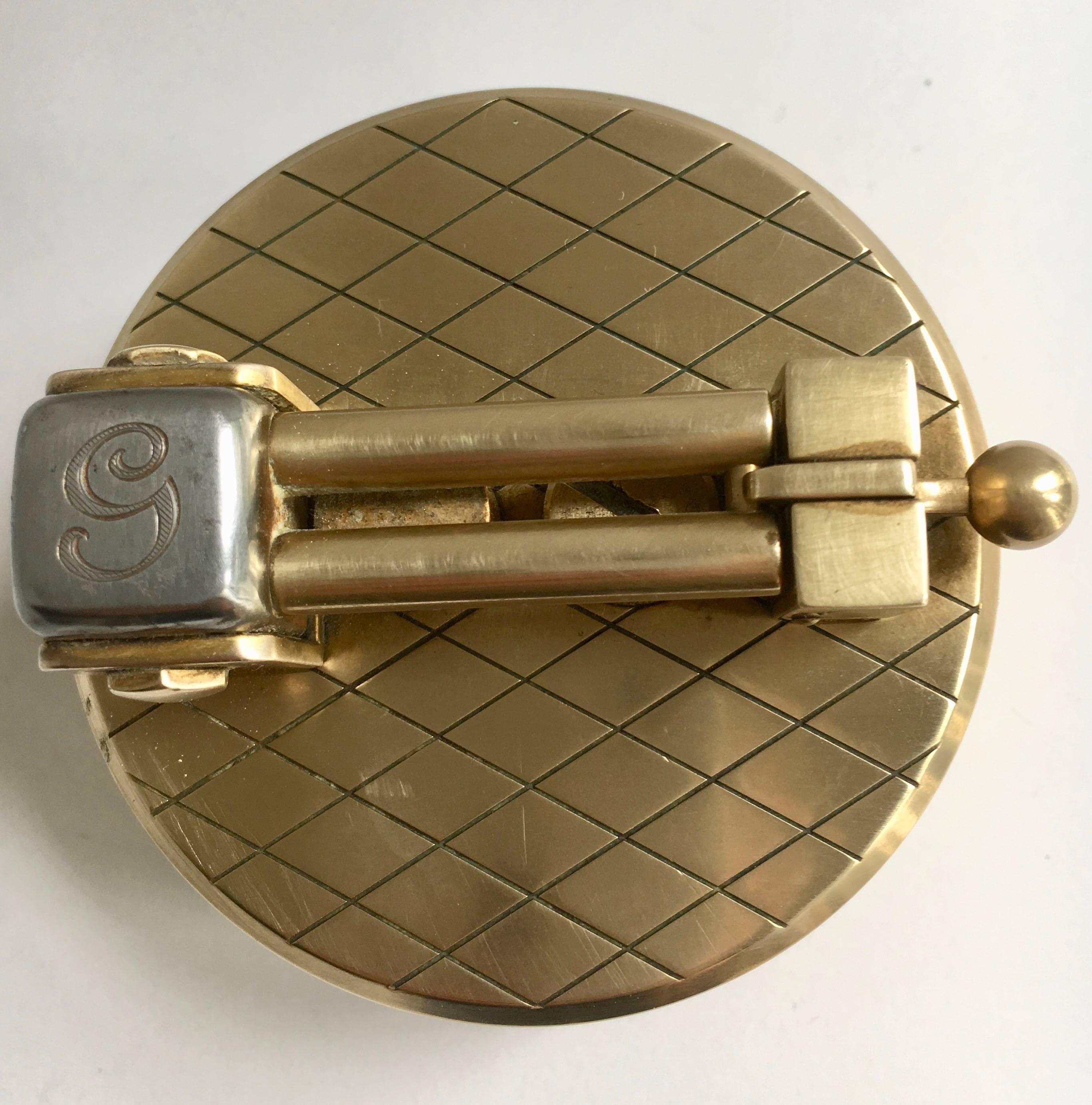 20th Century Gold-Plated Gubelin Lighter