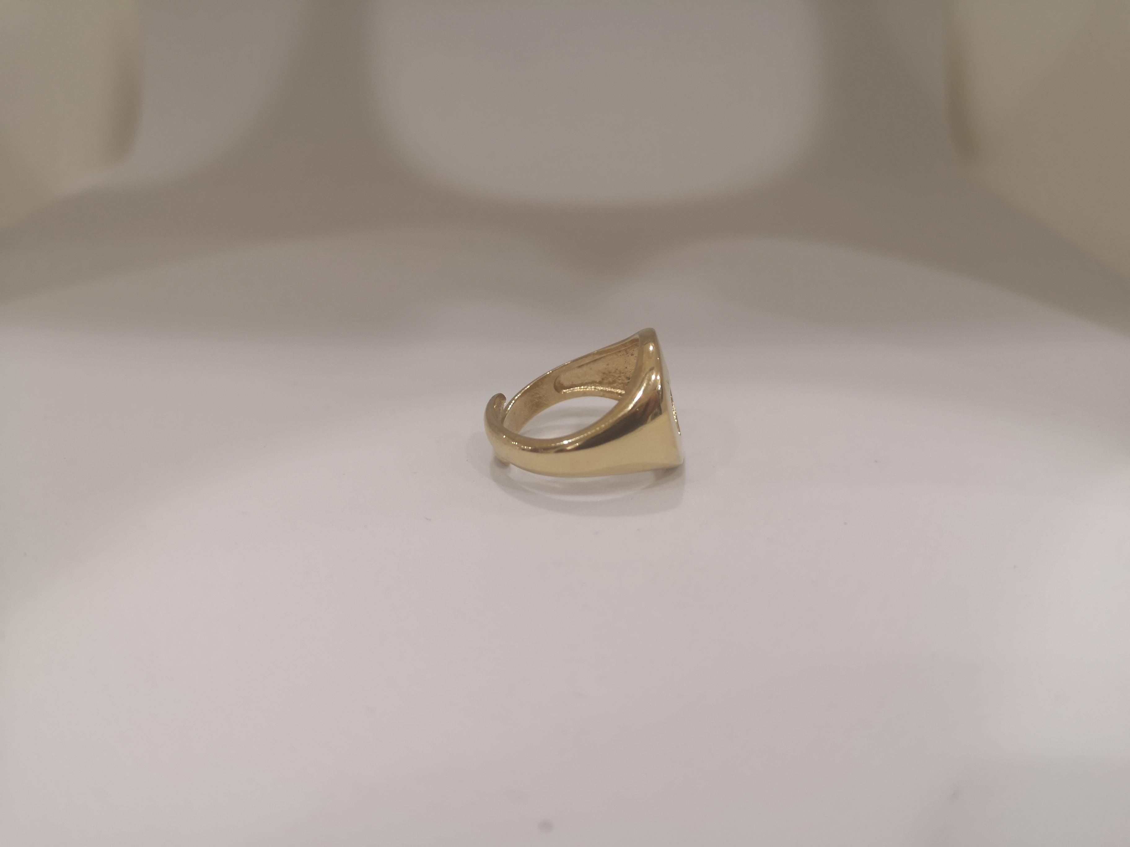 Gold plated Heart ring 2