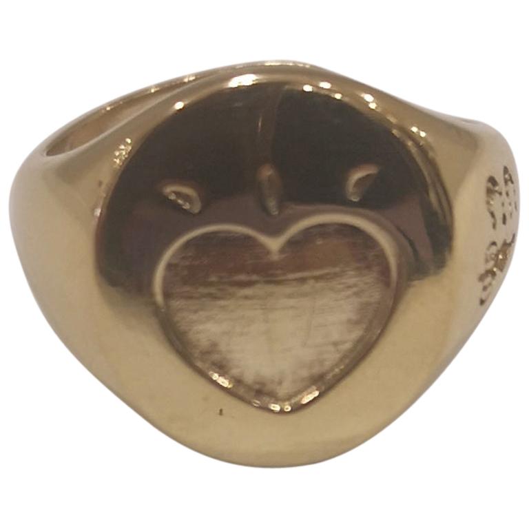 Gold plated Heart ring