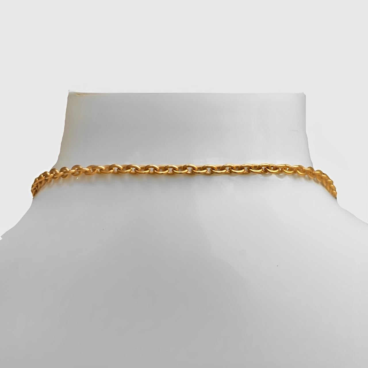 da uomo o donna Gold Plated Hoop Drops Necklace with Plastic Red Coral Beads 1970s in vendita