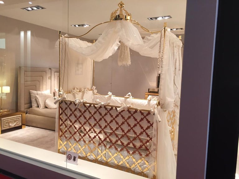 Gold Plated Magical Crib, Magical For Sale at 1stDibs gold baby crib
