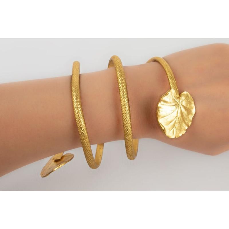 Gold Plated Metal Theater Bracelet For Sale 3