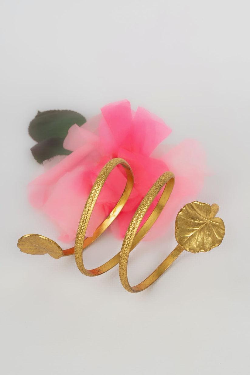 Gold Plated Metal Theater Bracelet For Sale 4