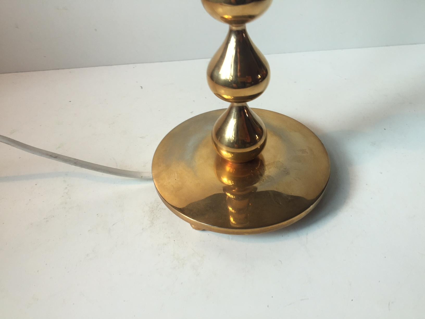 Gold-Plated Midcentury Table Lamp by Hugo Asmussen, 1970s 1