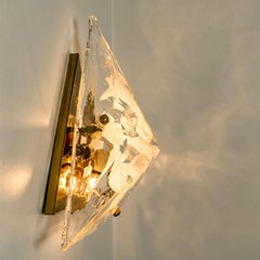 Gold-Plated Piramide Flush Mounts, 1970s, Italy