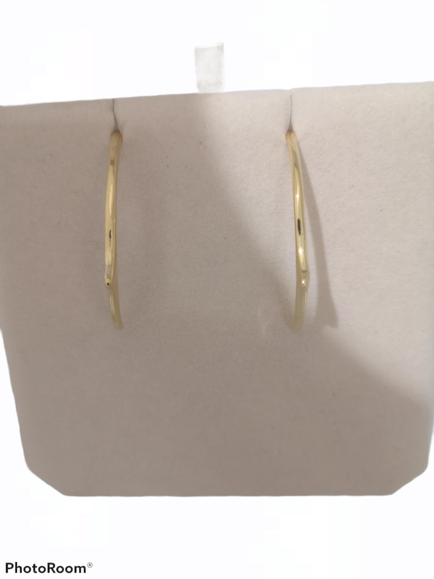 Gold plated poisson earrings NWOT In New Condition In Capri, IT