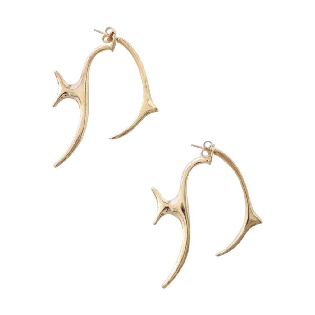 Gold plated poisson earrings NWOT