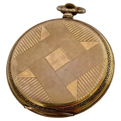 Gold-Plated Record Watch Co. Geneve Antique Pocket Watch