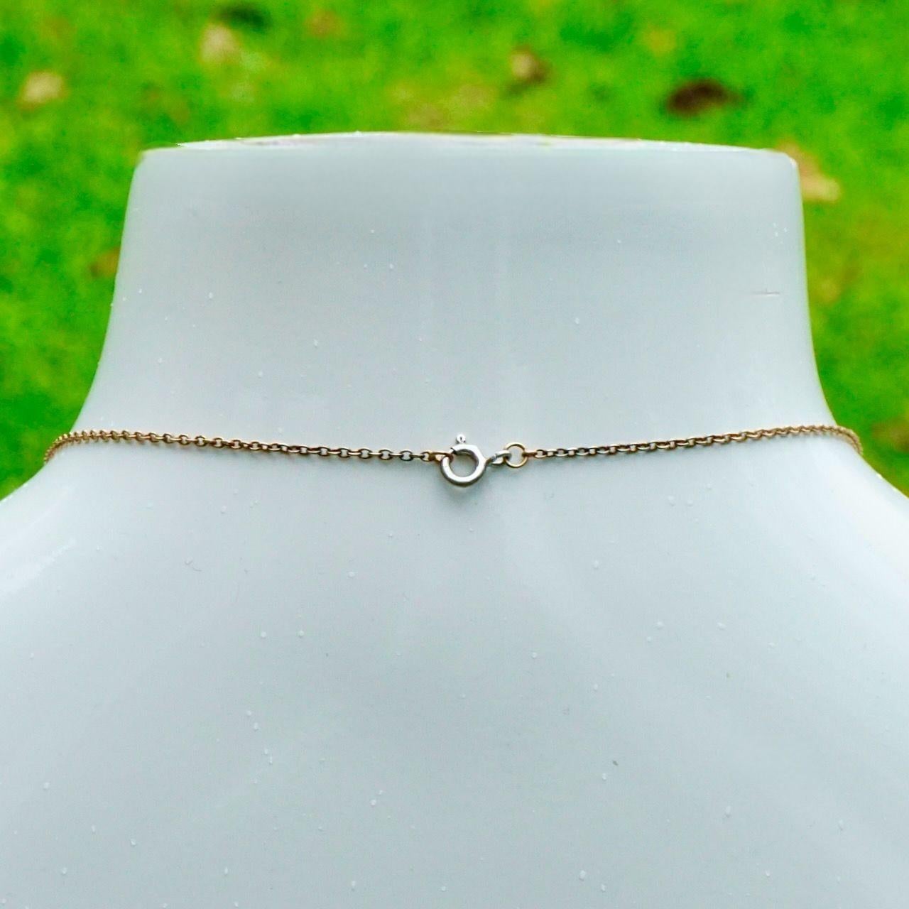 Collana di cuori a spirale placcata in oro, circa anni '40 in vendita 1