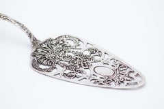 Gold-plated silver butter knife