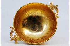 Gold-plated silver candy box w/ reliefs & bird-shaped applications on the wings