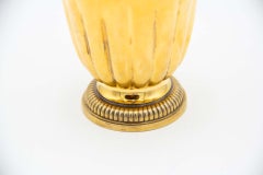 Gold-plated silver cup with circular base