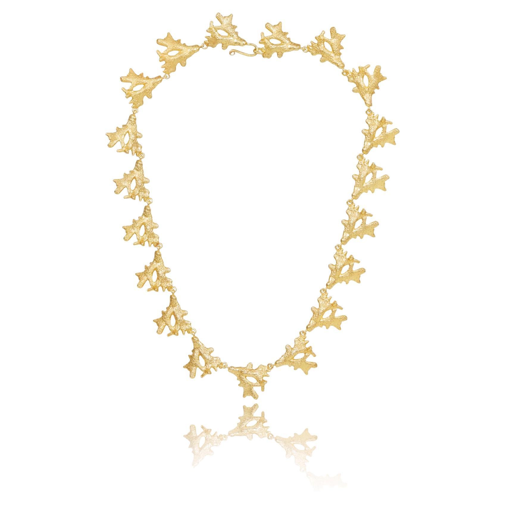 Gold Plated Silver Reef Necklace