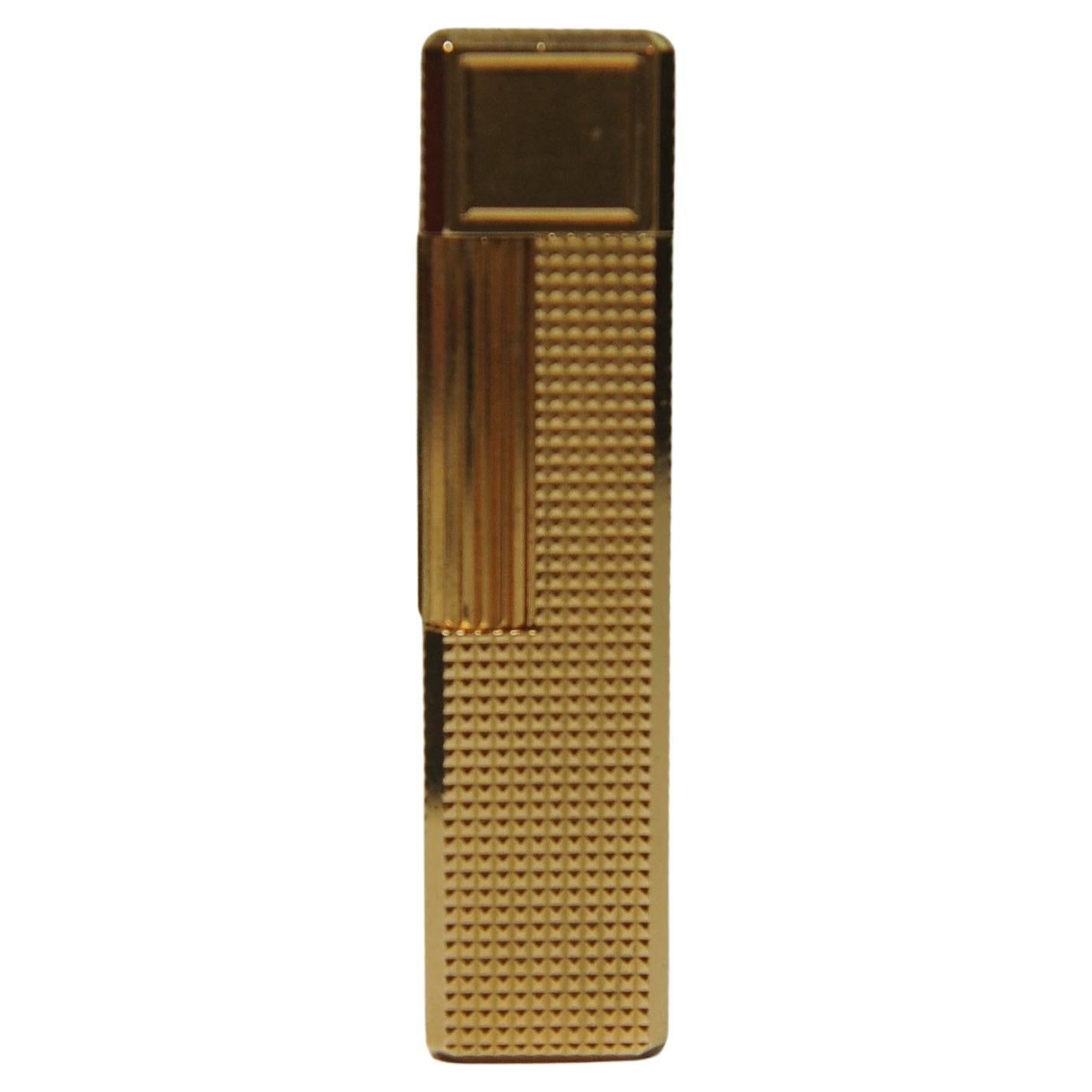 Gold Plated S.T. Dupont Ligne 1  Lighter With DuPont Box en venta 5