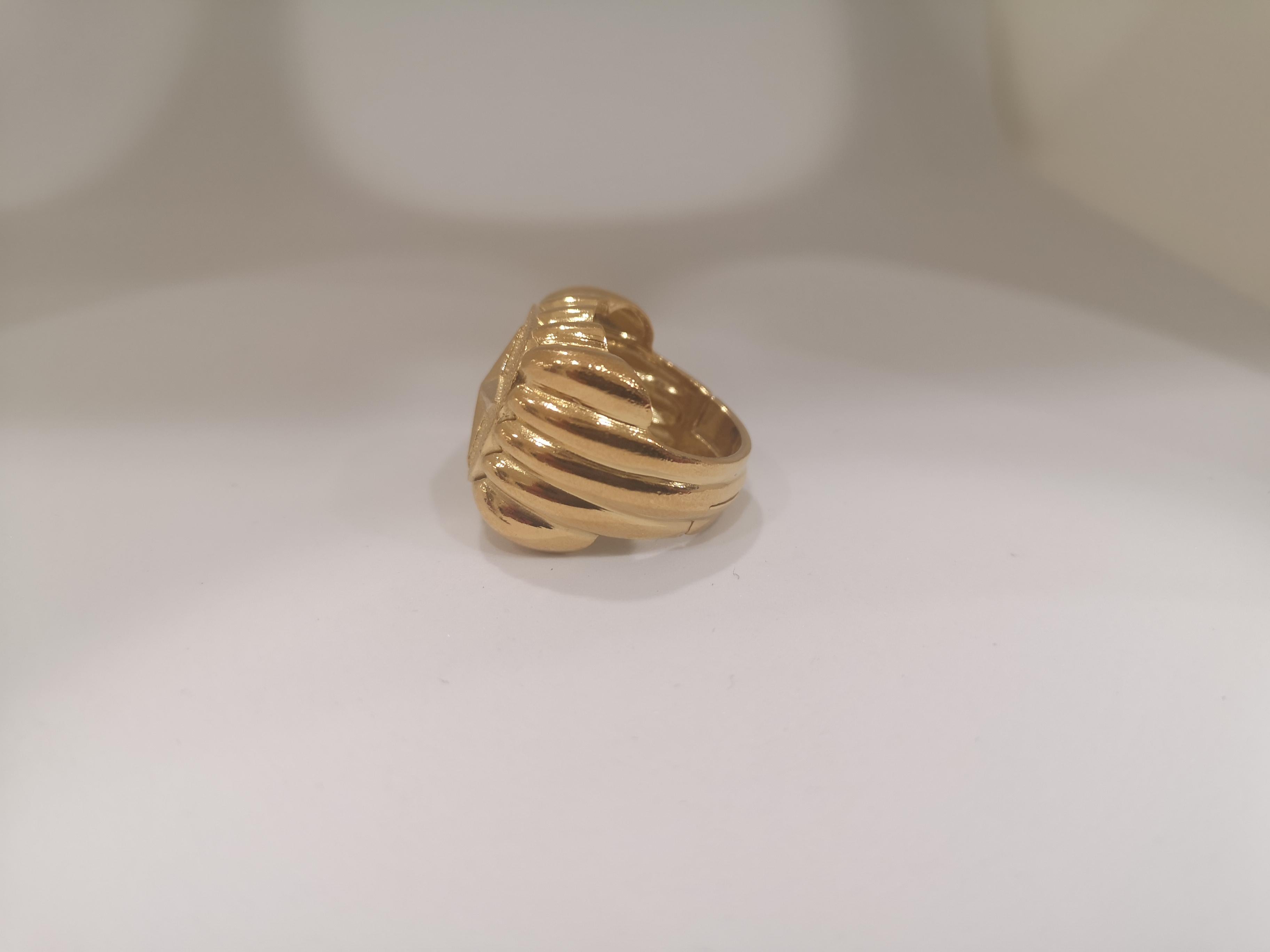 Gold plated star ring
Totally handmade in Italy gold plated 925% silver ring 
size adjustable