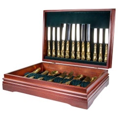 Gold Plated Sterling Silver Canteen of Cutlery