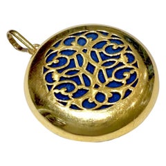 Gold-Plated Sterling Silver Pendant Designed to hide a GPS Tracking System