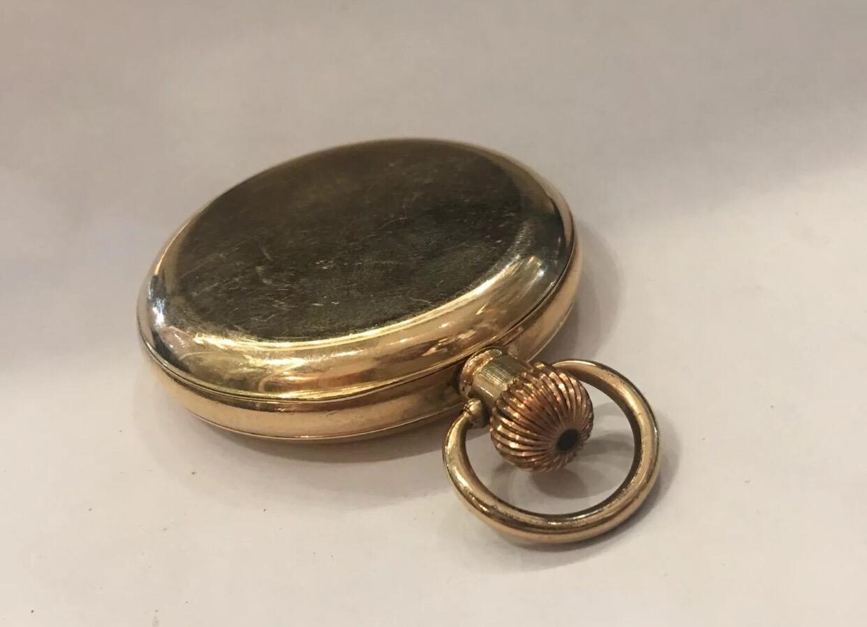 Antique Gold-Plated Full Hunter Pocket Watch signed John Forest, London 4