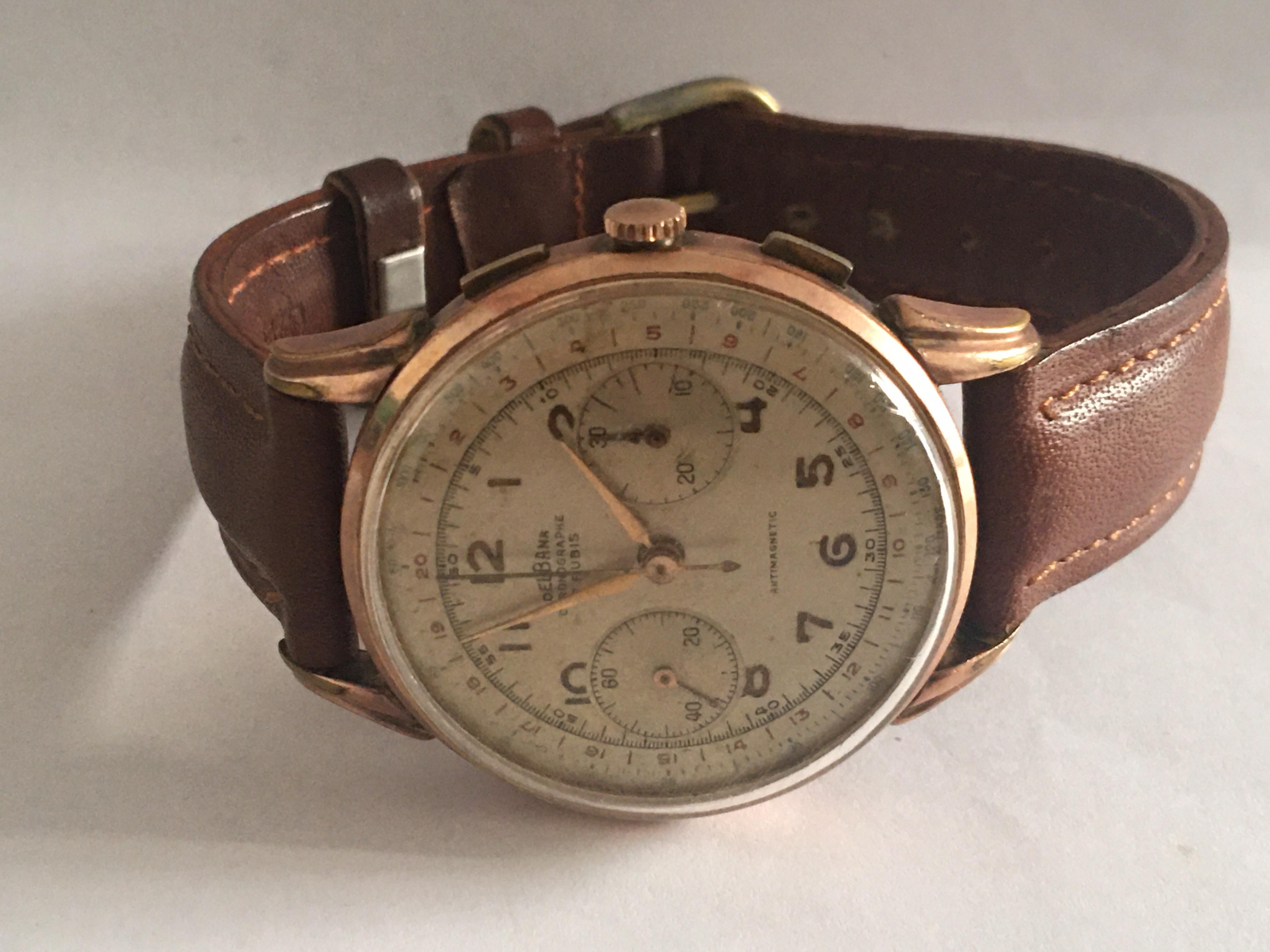 delbana chronograph 17 rubis