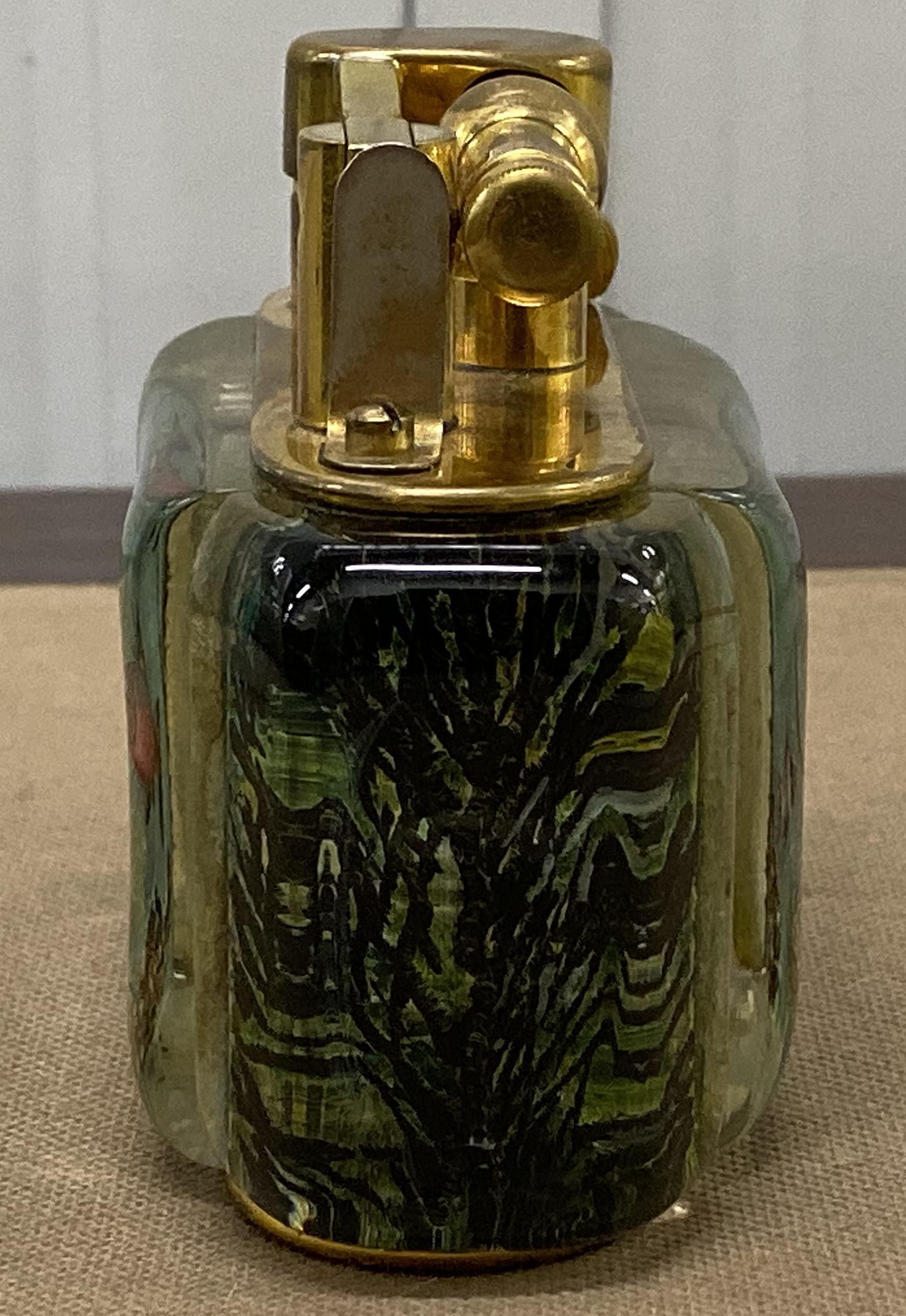 Gold-Plated Winston Churchill 950's Dunhill Aquarium Oversized Table Lighter 4
