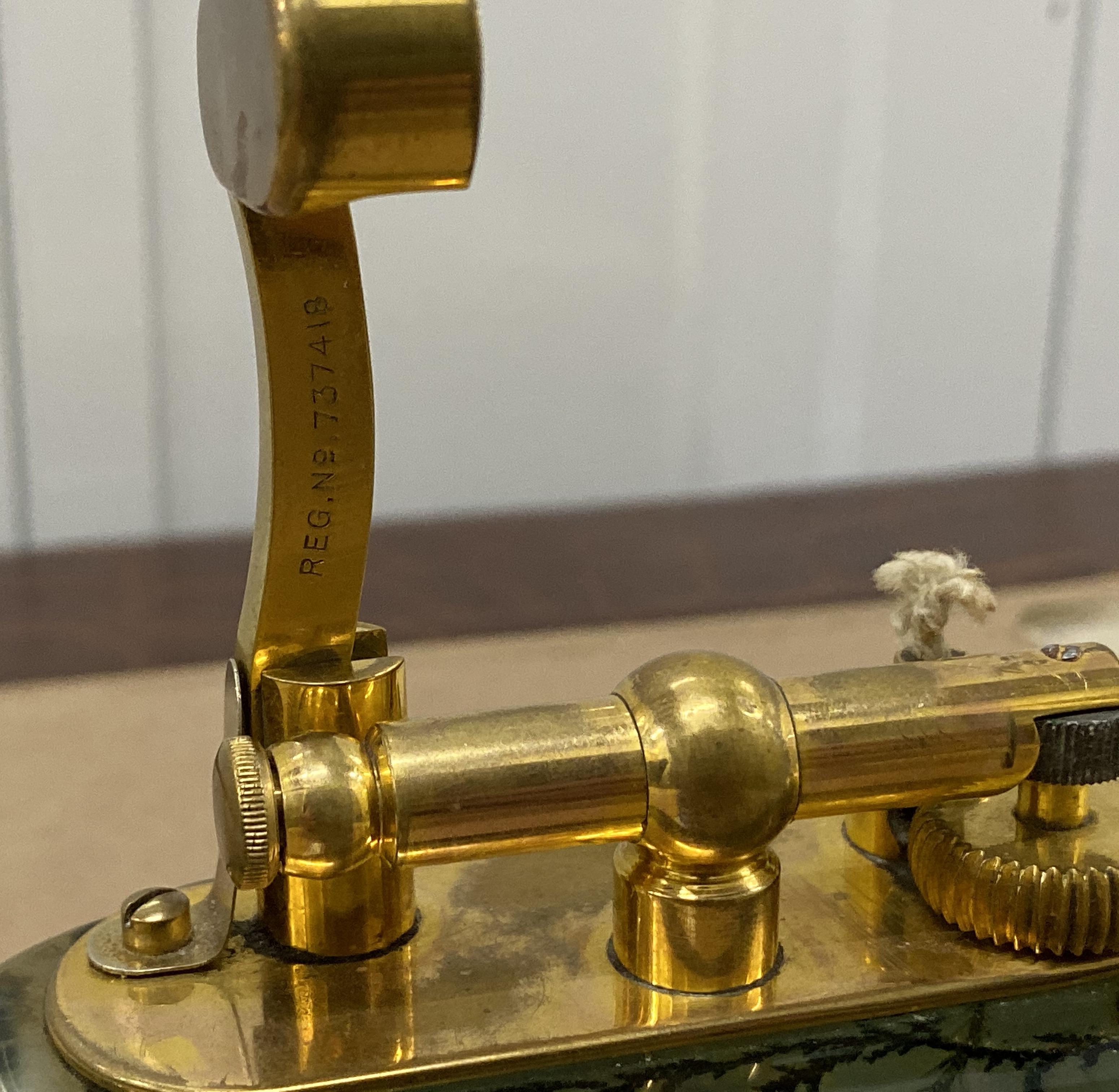 Gold-Plated Winston Churchill 950's Dunhill Aquarium Oversized Table Lighter 7