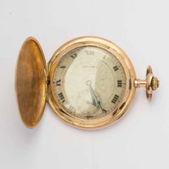 Gold Pocket Watch Signed “Initiative” – Lever Escapement with Breguet Hairspring