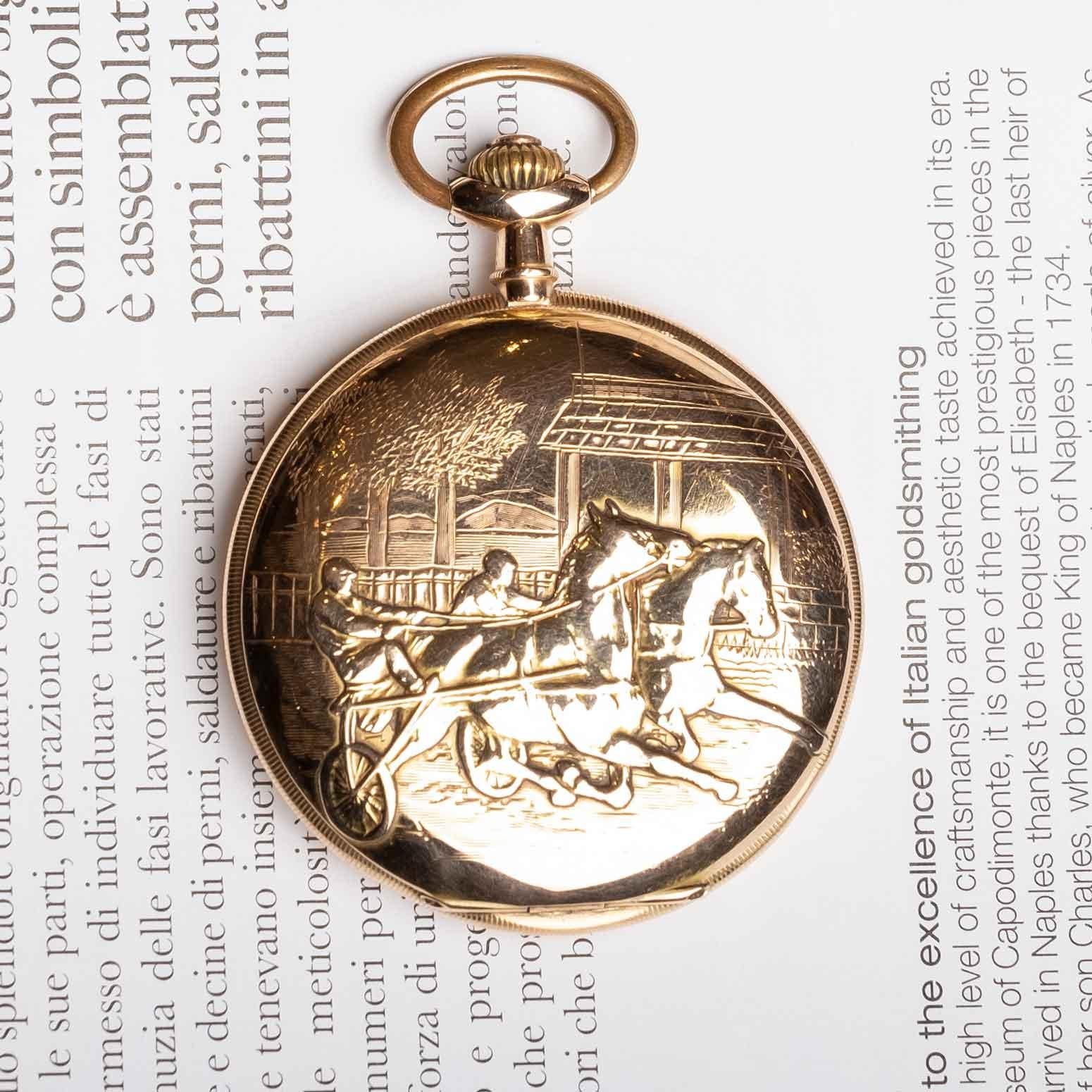 Uomo Orologio da tasca in oro firmato 