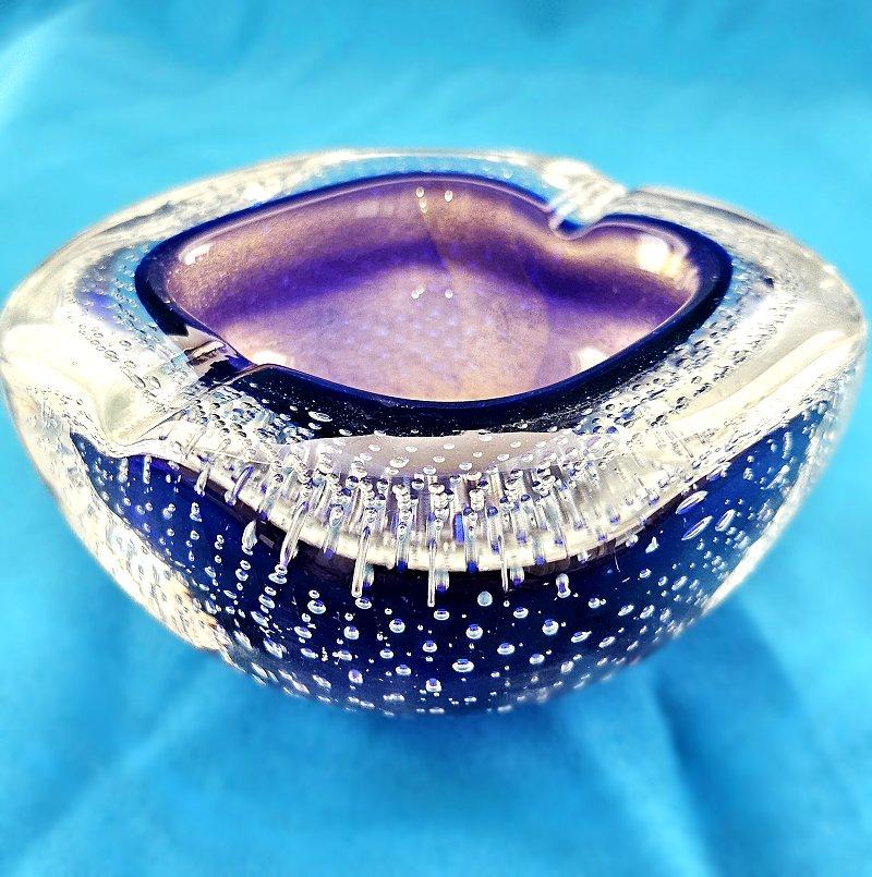 Bol Bullicante en verre de Murano, Seguso/Barbini, VENTE DE SOLDE Polveri Bon état - En vente à Warrenton, OR