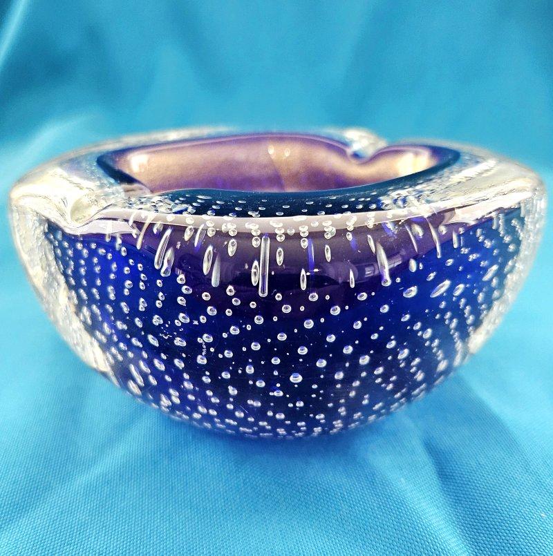 20ième siècle Bol Bullicante en verre de Murano, Seguso/Barbini, VENTE DE SOLDE Polveri en vente