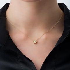 Pendentif polygonal en or avec diamants