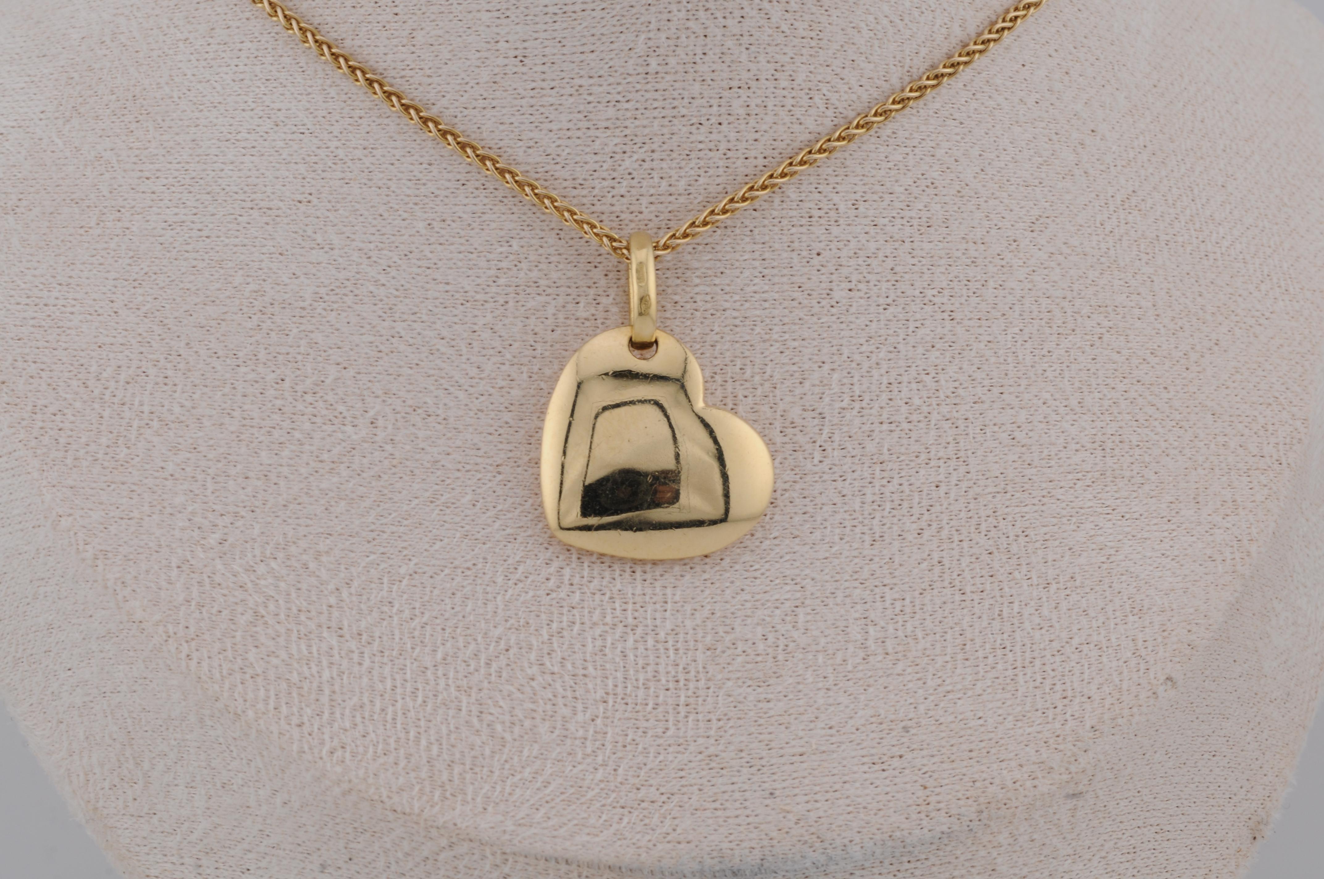 Pomellato Pendentif cœur en or jaune 18 carats en vente 7