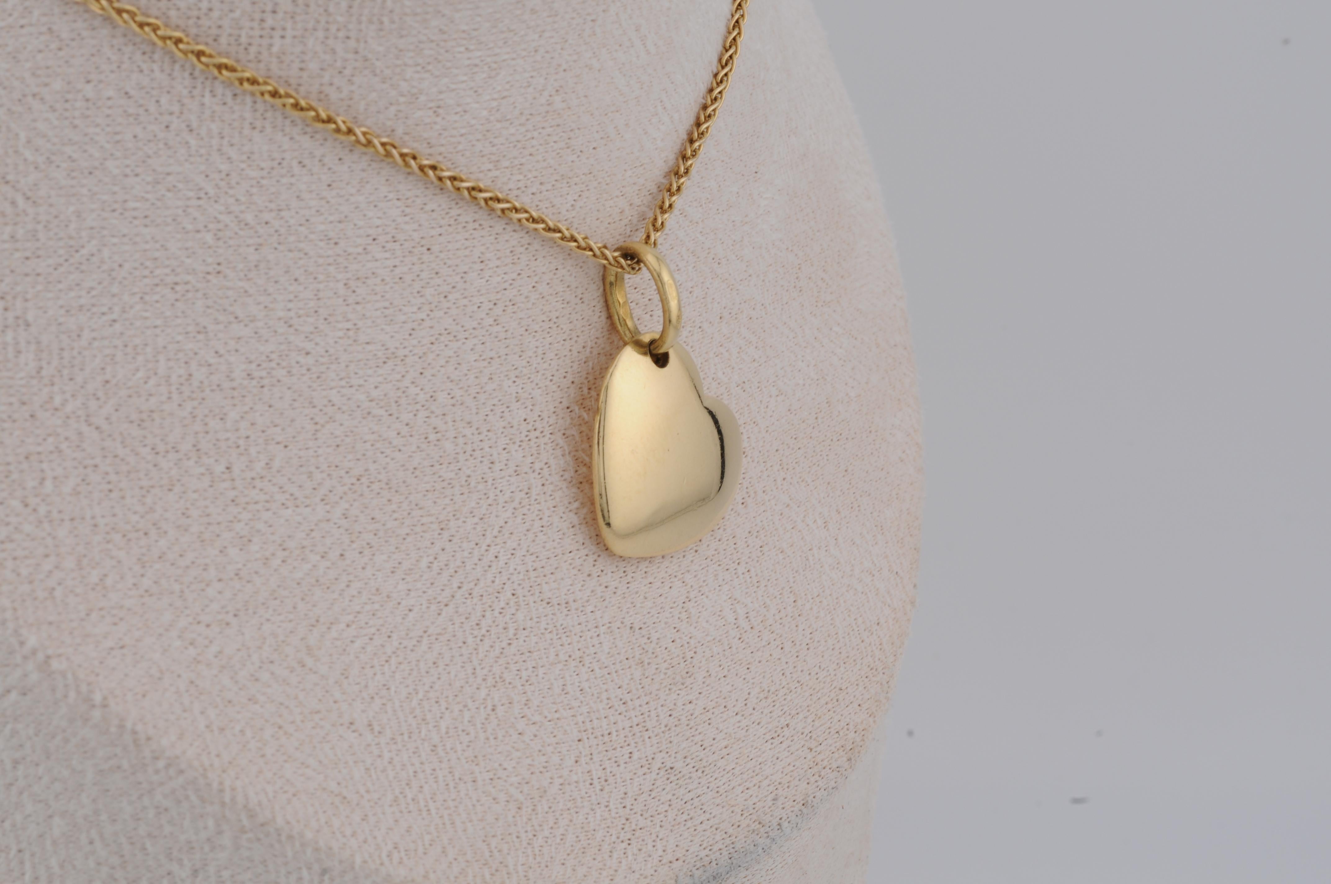 Pomellato Pendentif cœur en or jaune 18 carats Bon état - En vente à Berlin, BE