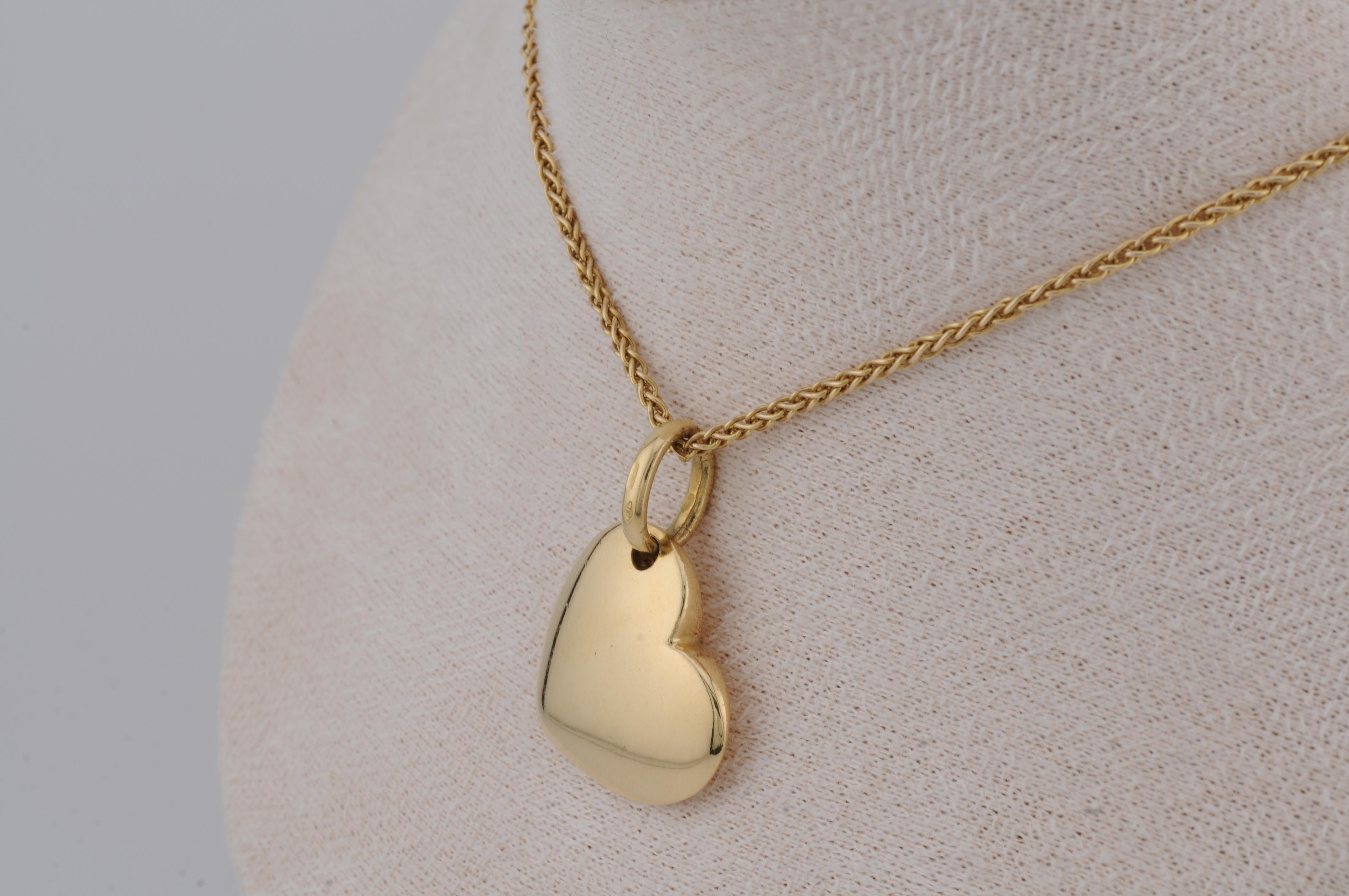 Pomellato Pendentif cœur en or jaune 18 carats en vente 1