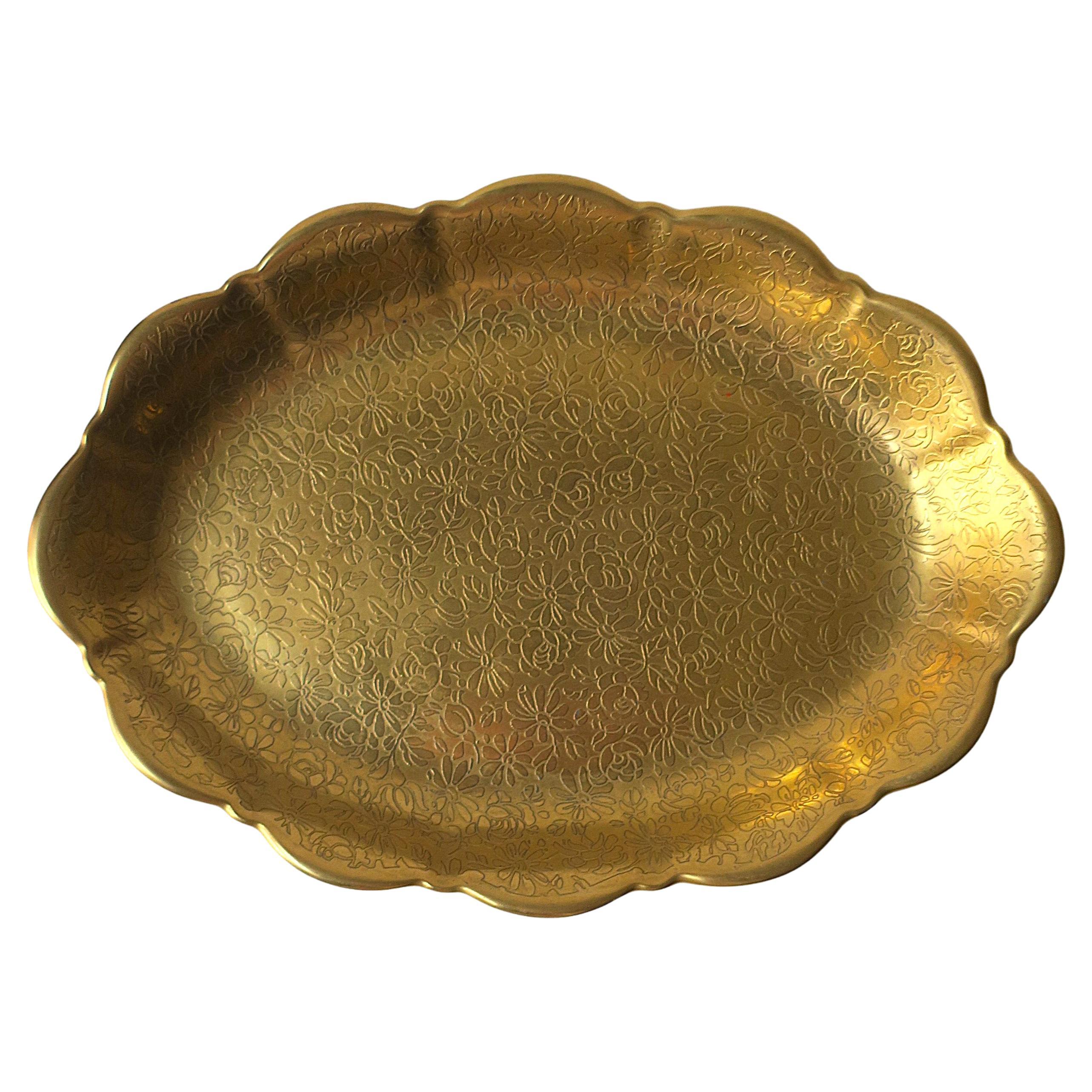 Gold Porcelain Jewelry Dish
