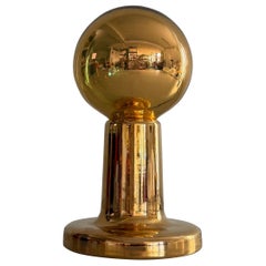 Gold Porcelain Single Table Lamp by Philips NTD, 1960s, Germany