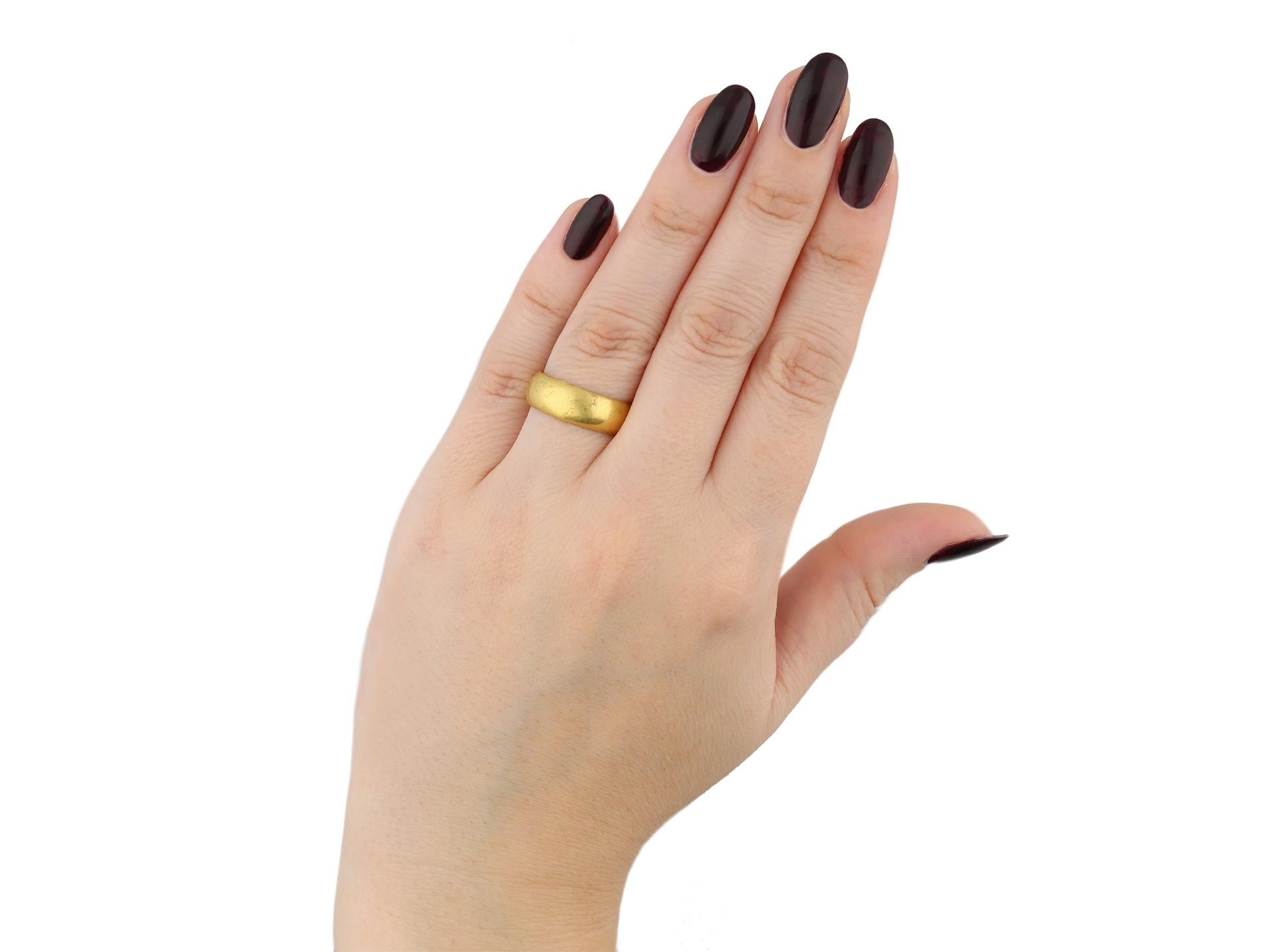 Gold posy ring, 'Rather die then faith deny', circa 18th century. In Good Condition For Sale In London, GB