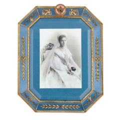 Rahmen aus Gold, Edelsteinen und Emaille in der Art von Fabergé