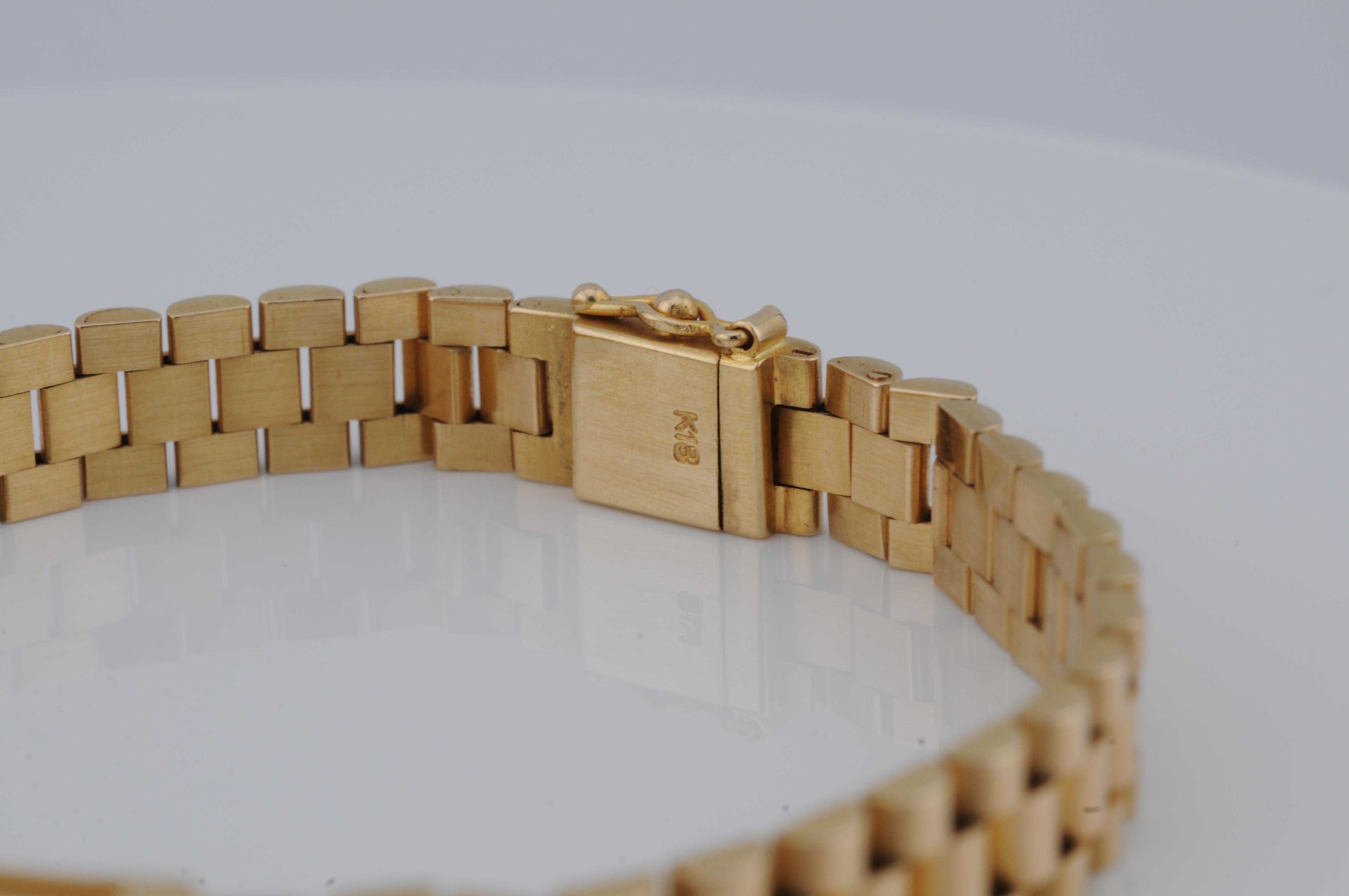 Gold president bracelet with diamonds For Sale 2