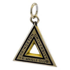 Vintage Gold Princeton Triangle Club Charm