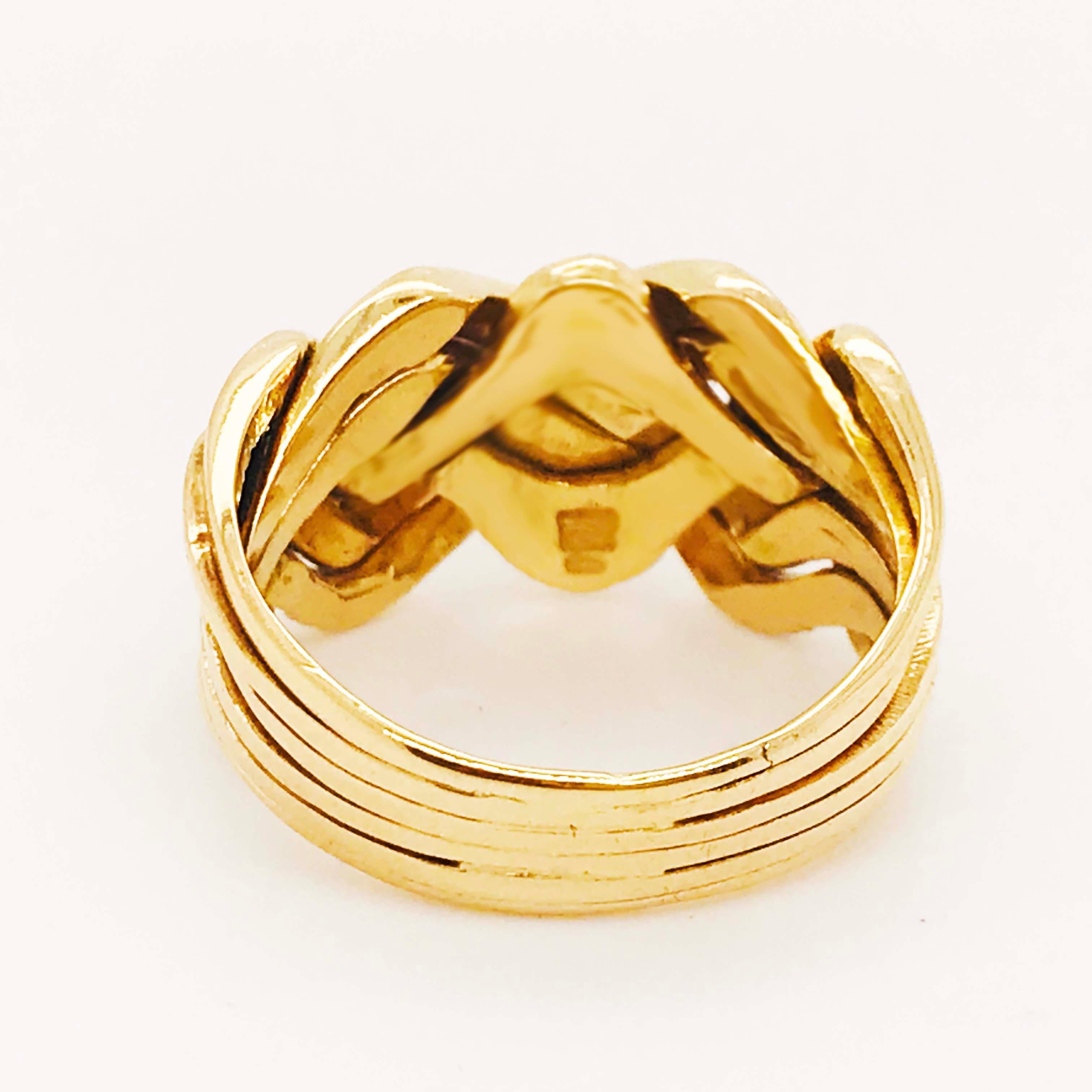 puzzle ring gold