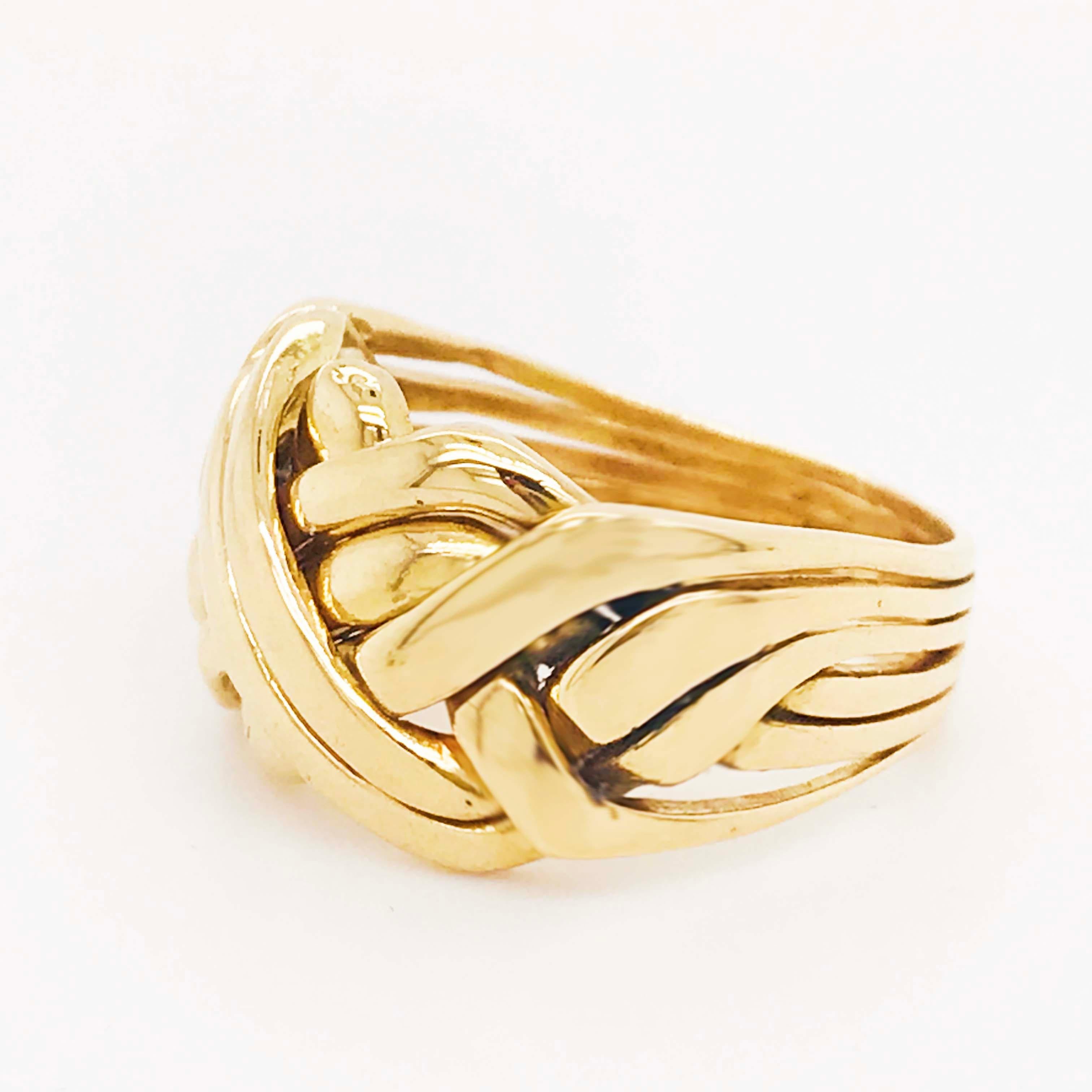 puzzle gold ring