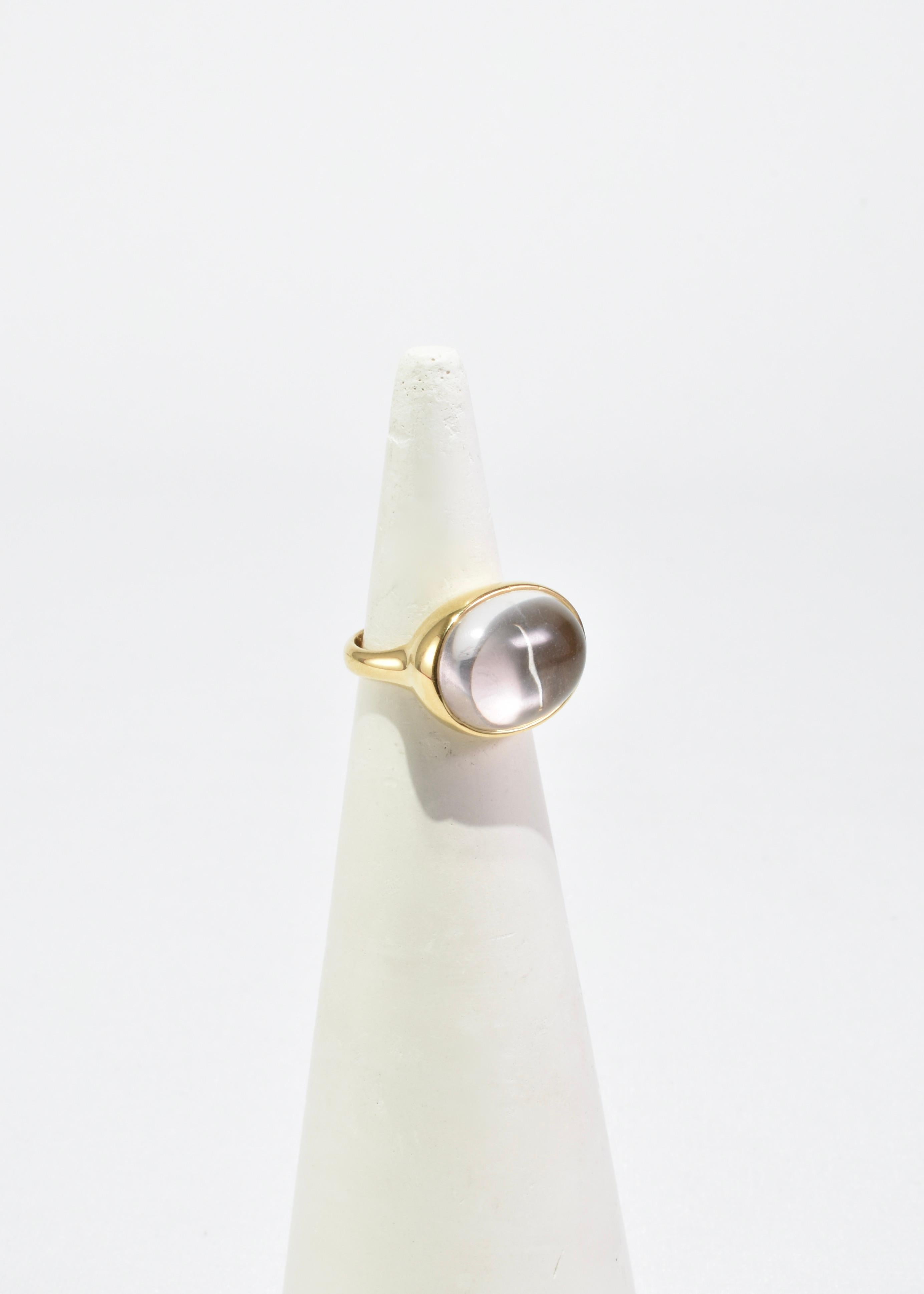 Gold Quartz Ring In New Condition For Sale In Richmond, VA