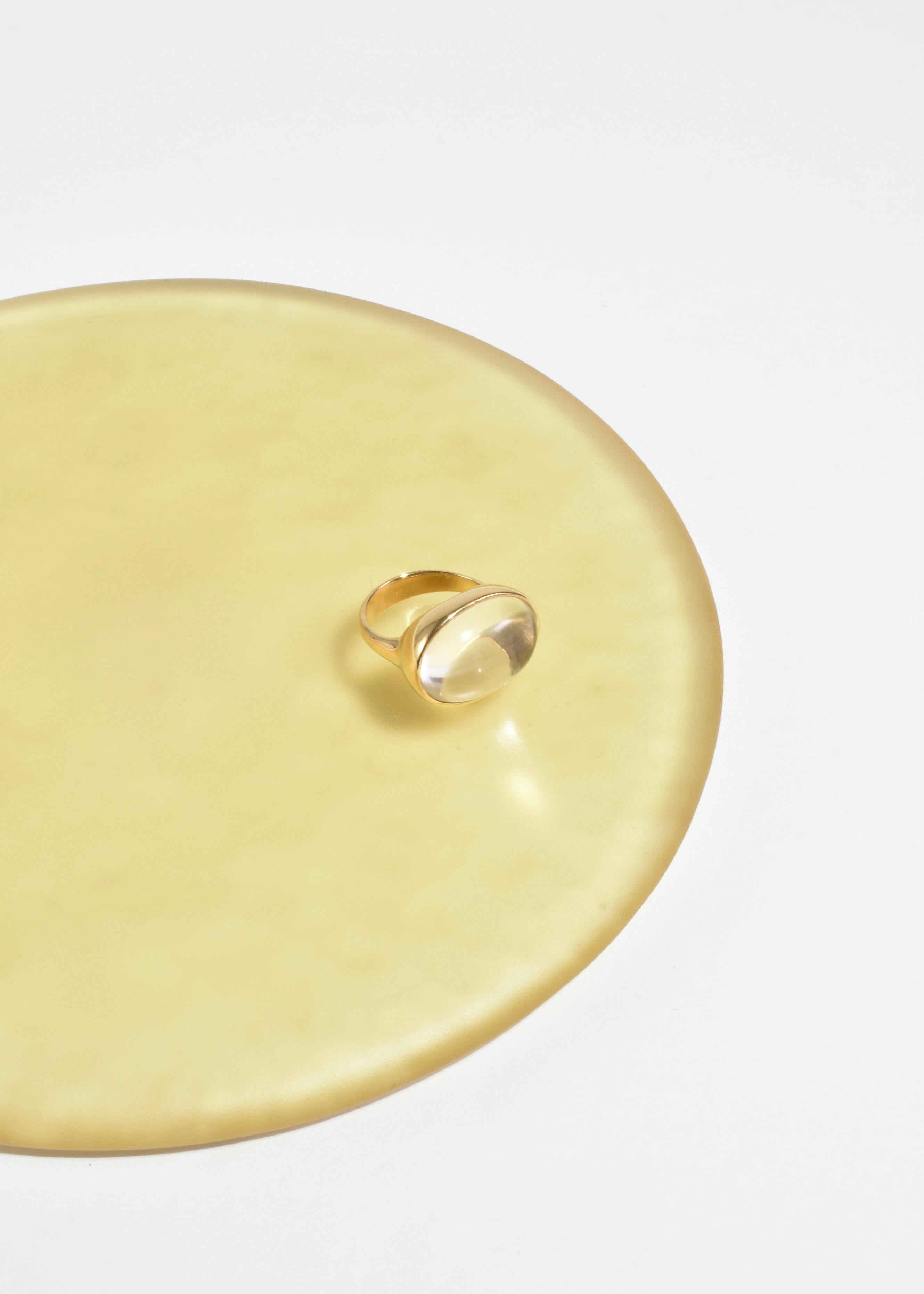 Gold Quartz Ring For Sale 1
