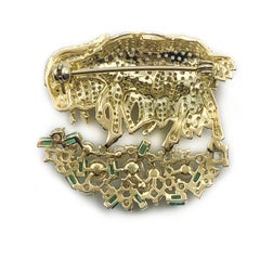 Gold Ram Brooche