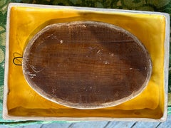 Gold rectangular mirror by Mithé Espelt/ François Lembo