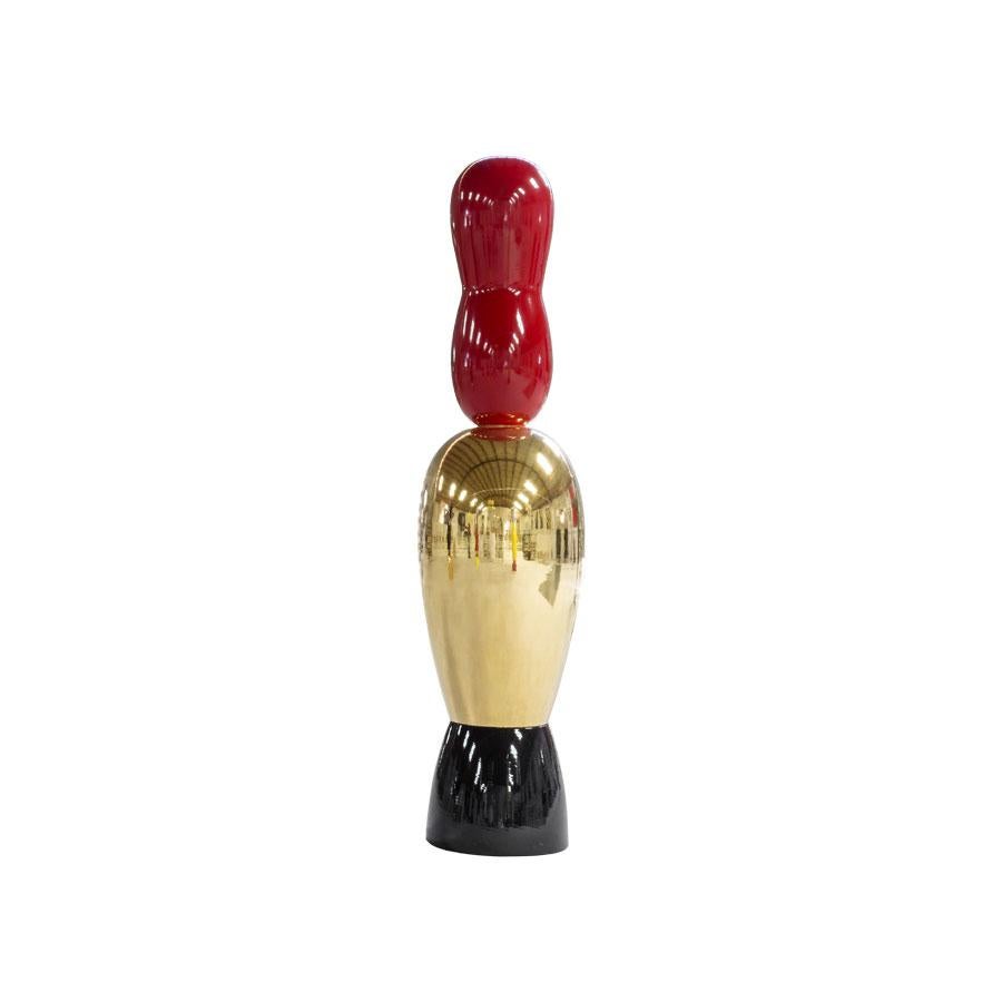 Totem Oro Rojo Negro Diseñado por Alessandro Mendini. Italia Italiano en venta