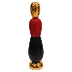 Gold/Red/Black Totem Designed by Alessandro Mendini. Italy