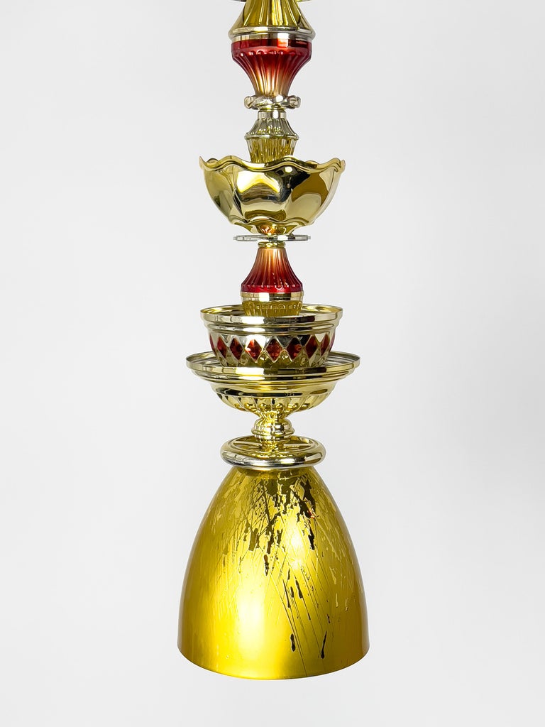 Gold, Red L90 Light by Flétta For Sale at 1stDibs