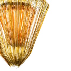 Lampadario in resina oro Mod Brillie E di Jacopo Foggini