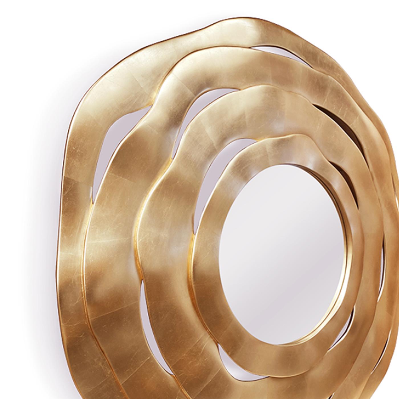 Contemporary Gold Ribbon Mirror For Sale
